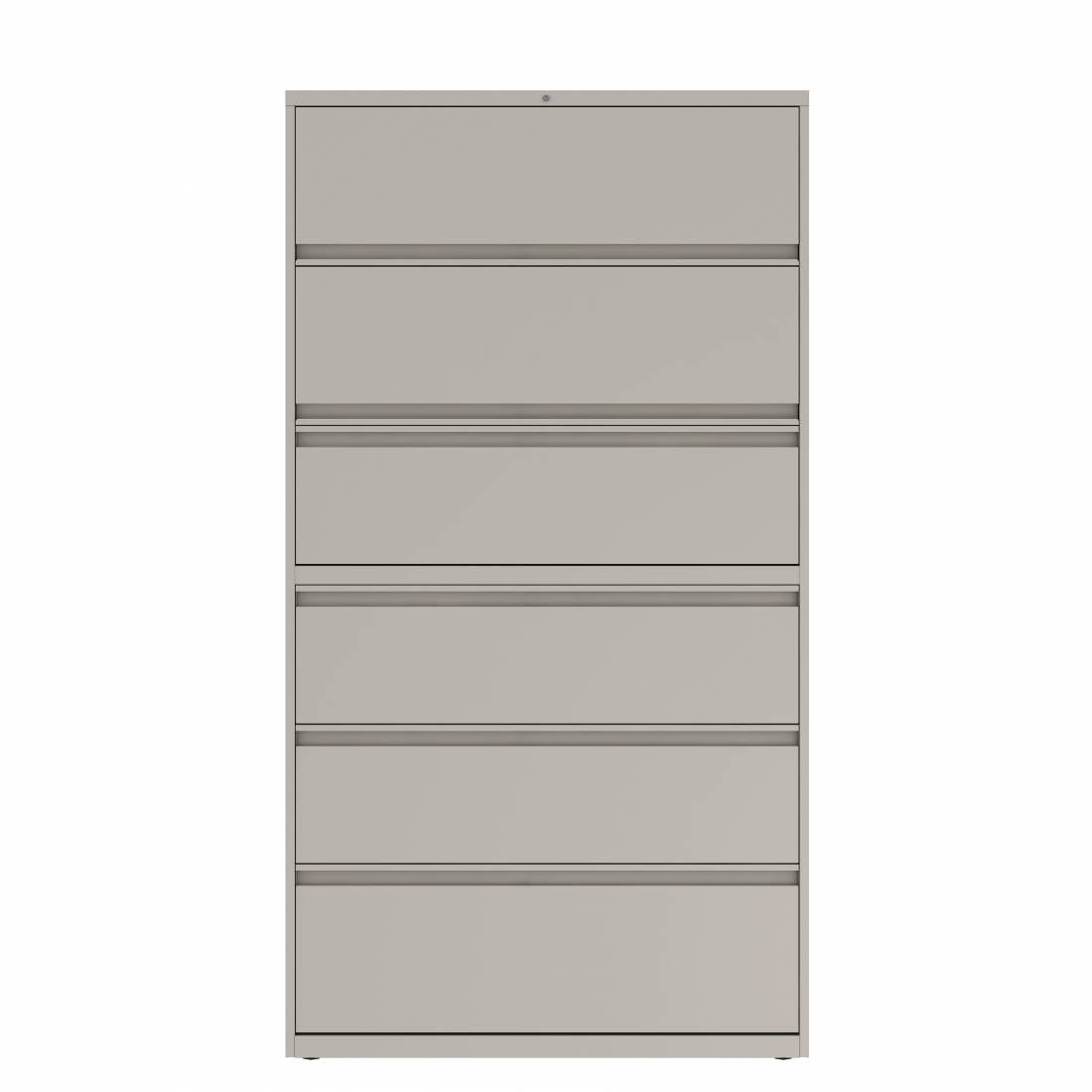 Prime™ 77.6"H Six Drawers Lateral File Cabinet, 42"W x 18"D - Two Receding, Four Fixed Front | GULF60G1842P