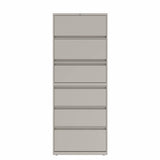 Prime™ 77.6"H Six Drawers Lateral File Cabinet, 30"W x 18"D - Two Receding, Four Fixed Front | GULF60G1830P