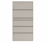 Prime™ 69.6"H Five Drawer Lateral File Cabinet, Posting Shelf, 36"W x 18"D - Two Receding, Three Fixed Front | GULF51G1836P