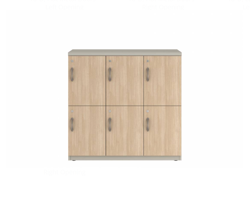 Prime™ 40"H Triple Column Locker, Two Rows, 42"W x 18"D, Laminate Doors - Right Opening | GUTTSF240S42RL