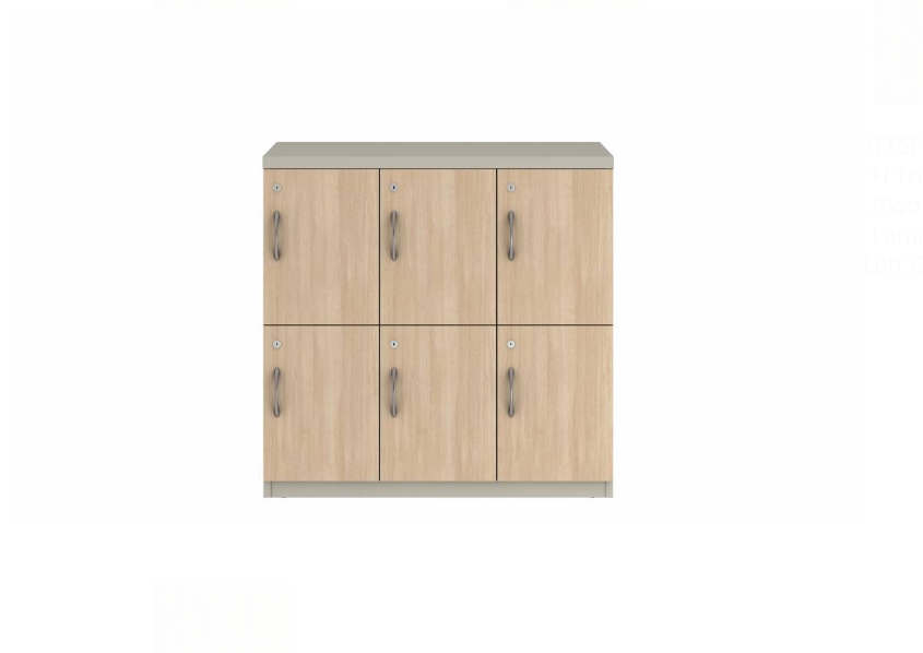 Prime™ 35.2"H Triple Column Locker, Two Rows, 36"W x 18"D, Laminate Doors - Right Opening   |  GUTTSF235S36RL