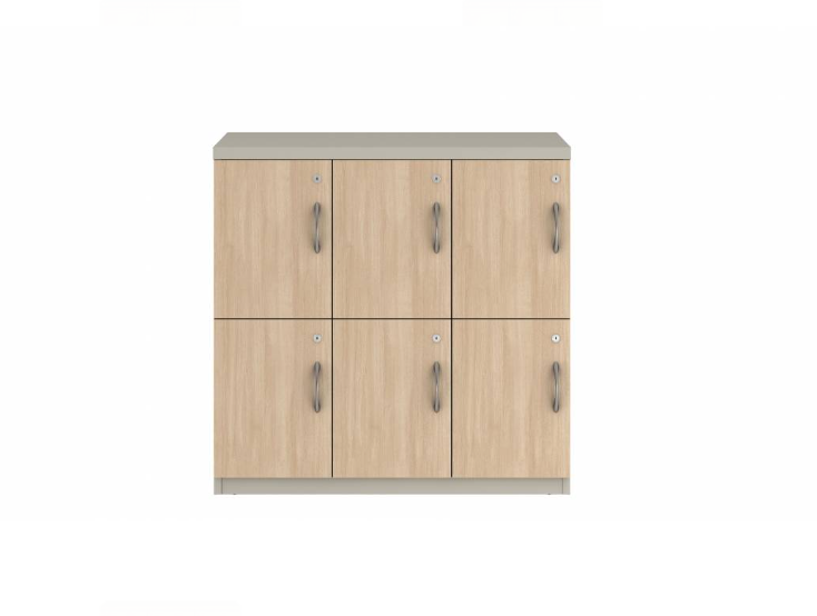 Prime™ 35.2"H Triple Column Locker, Two Rows, 36"W x 18"D, Laminate Doors - Left Opening   |  GUTTSF235S36LL