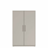 Prime™ 65.6"H Wardrobe Cabinet, 42"W x 18"D - Full Width Shelf & Center Divider, Shelving - Left, Wardrobe - Right | GUWC51C1842P