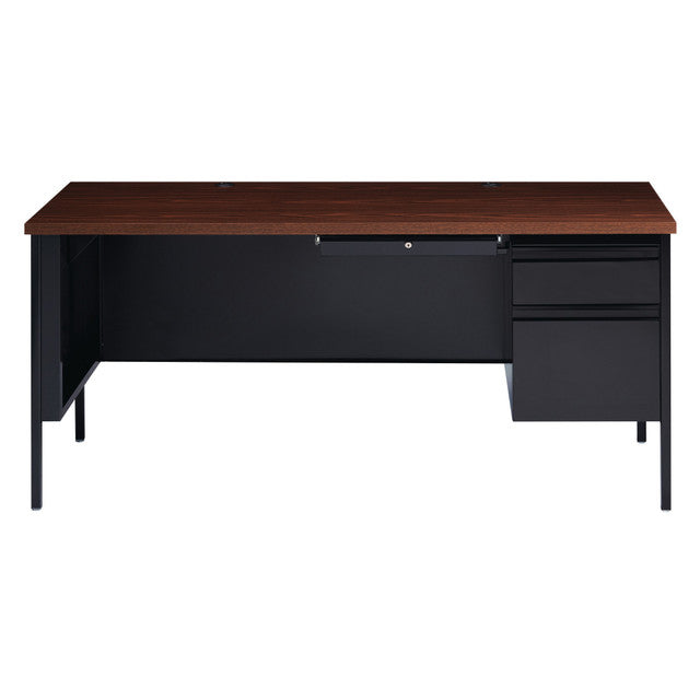 Raleigh 66"W Single Right Pedestal Metal Desk | OSSP6630