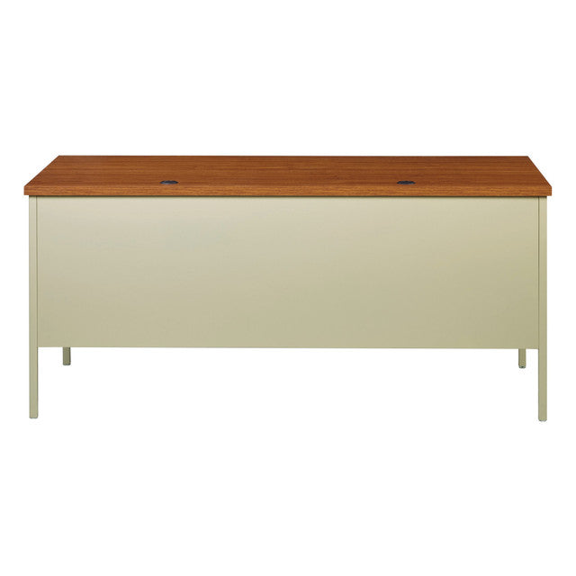 Raleigh 66"W Single Right Pedestal Metal Desk | OSSP6630