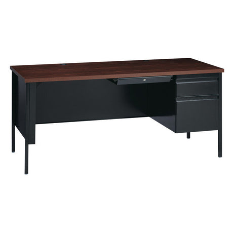 Raleigh 66"W Single Right Pedestal Metal Desk | OSSP6630