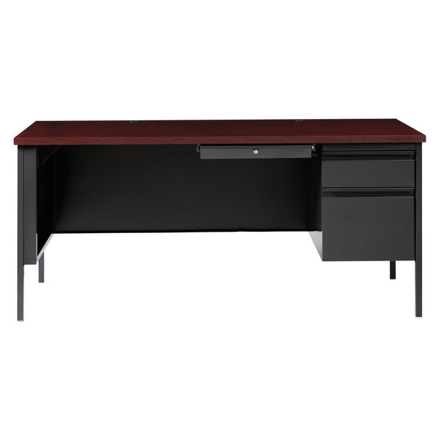 Raleigh 66"W Single Right Pedestal Metal Desk | OSSP6630