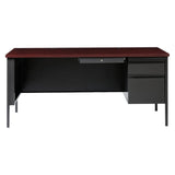 Raleigh 66"W Single Right Pedestal Metal Desk | OSSP6630