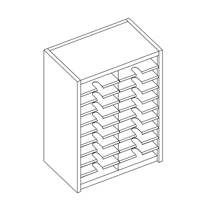 Mailflow Systems Sorter, 20 Sorting Pockets without Plexi Doors | SC2433G