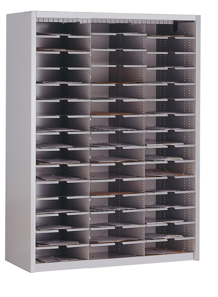 Mailflow Systems Sorter, Closed Back; 45 Sorting Pockets 15”D without Plexi Doors | SC3648G