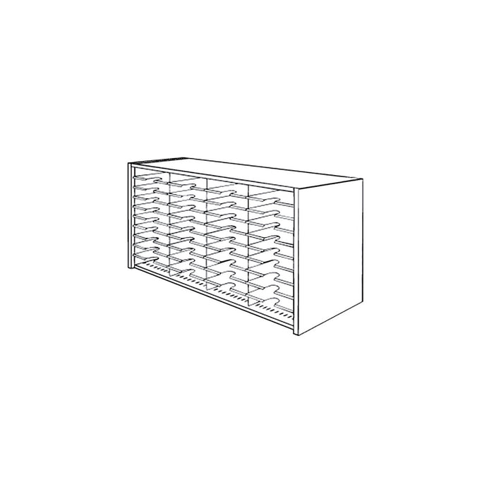 Mailflow Systems Sorter, Closed Back; 28 Sorting Pockets 15”D without Plexi Doors | SC4824G
