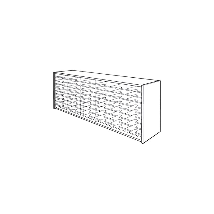 Mailflow Systems Sorter, Closed Back; 42 Sorting Pockets 15”D without Plexi Doors | SC7224G