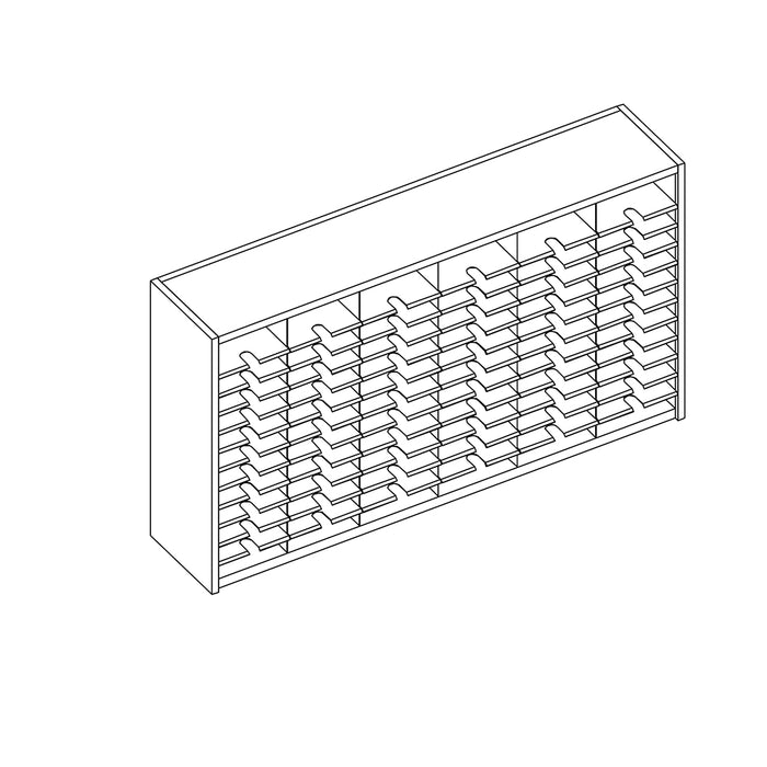 Mailflow Systems Sorter, Closed Back; 72 Sorting Pockets 15”D without Plexi Doors | SC7241G