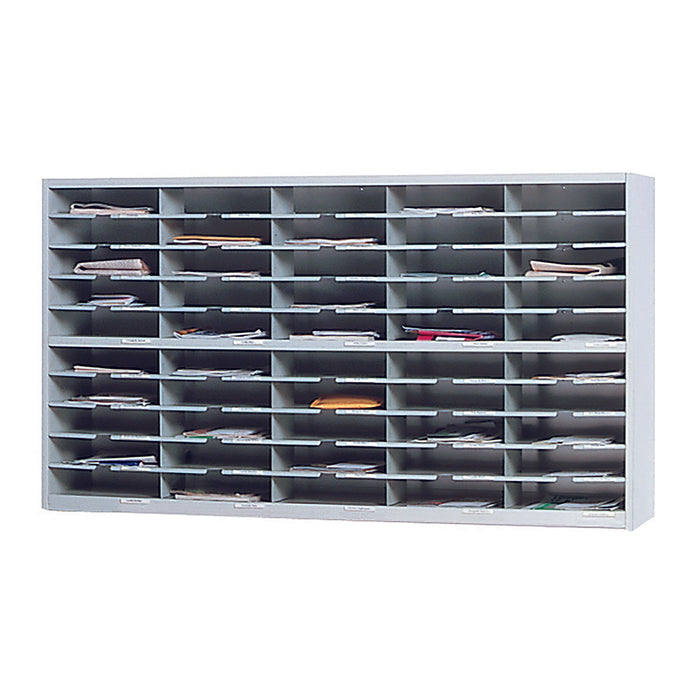 Mailflow-to-Go 2-Tier Sorter, No Riser, 60"W x 13 1/4"D x 33 1/4"H, (50) 3"H Sorting Pkts | SR6033PG