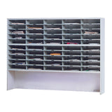 Mailflow-to-Go 2-Tier Sorter, Riser, 60"W x 13 1/4"D x 46 1/4"H, (50) 3"H Sorting Pkts | SR6046RPG