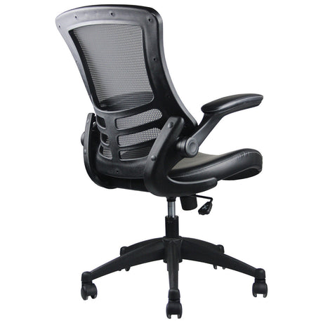 Serene Flip Arm Mesh Back Task Chair with Black Frame | S13MBVSVBK