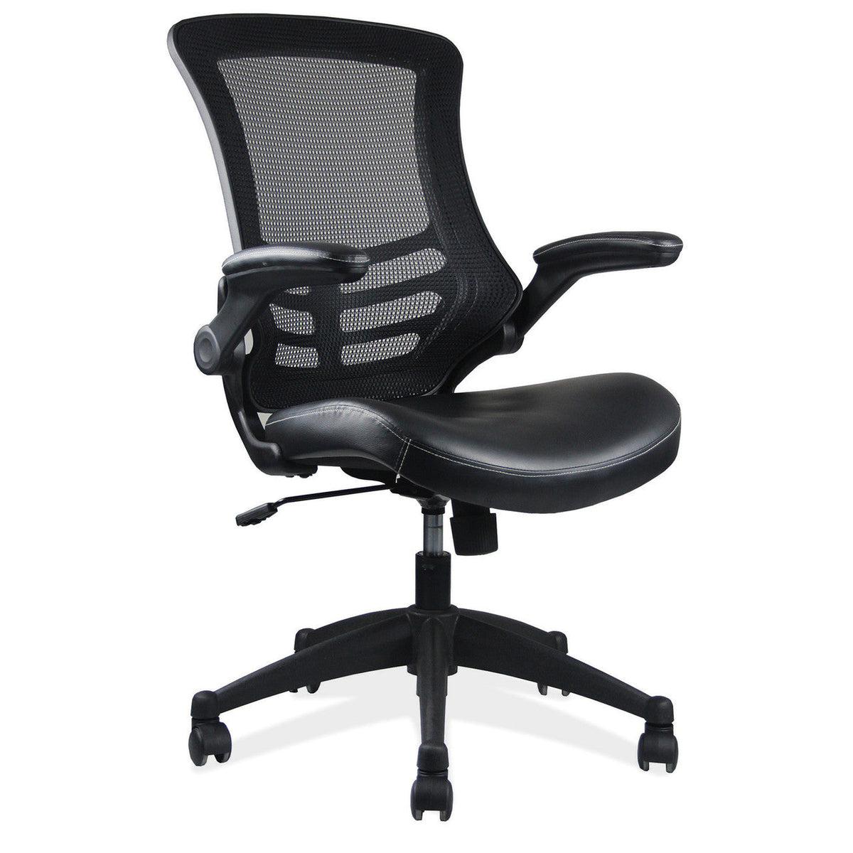 Serene Flip Arm Mesh Back Task Chair with Black Frame (S13MBVSVBK ...