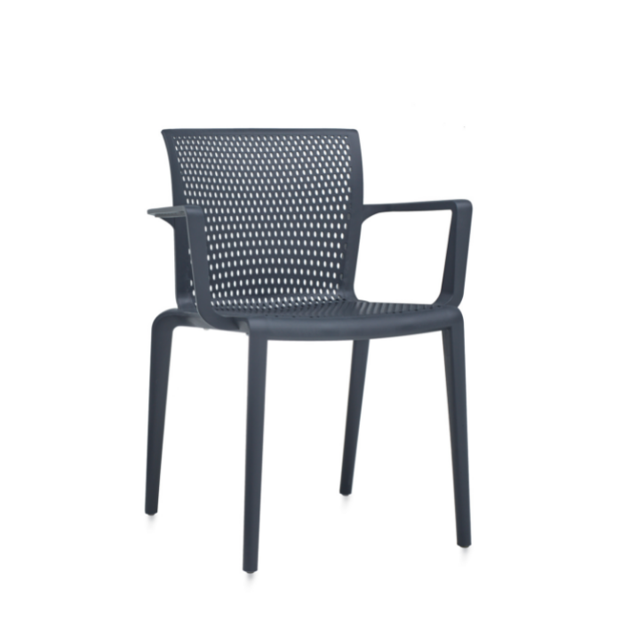 Spyker™ Stackable Armchair with Perforated Seat and Back | 6790-CHA