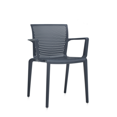 Spyker™ Stackable Armchair with Perforated Seat and Back | 6790-CHA