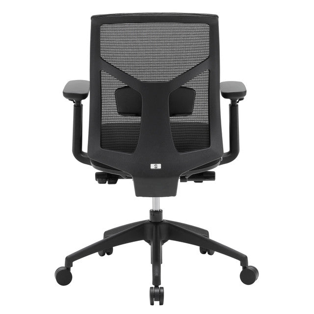 Starlight Mid Back Luxe Task Chair with Black Frame and Seat Slider | OSTW8005F
