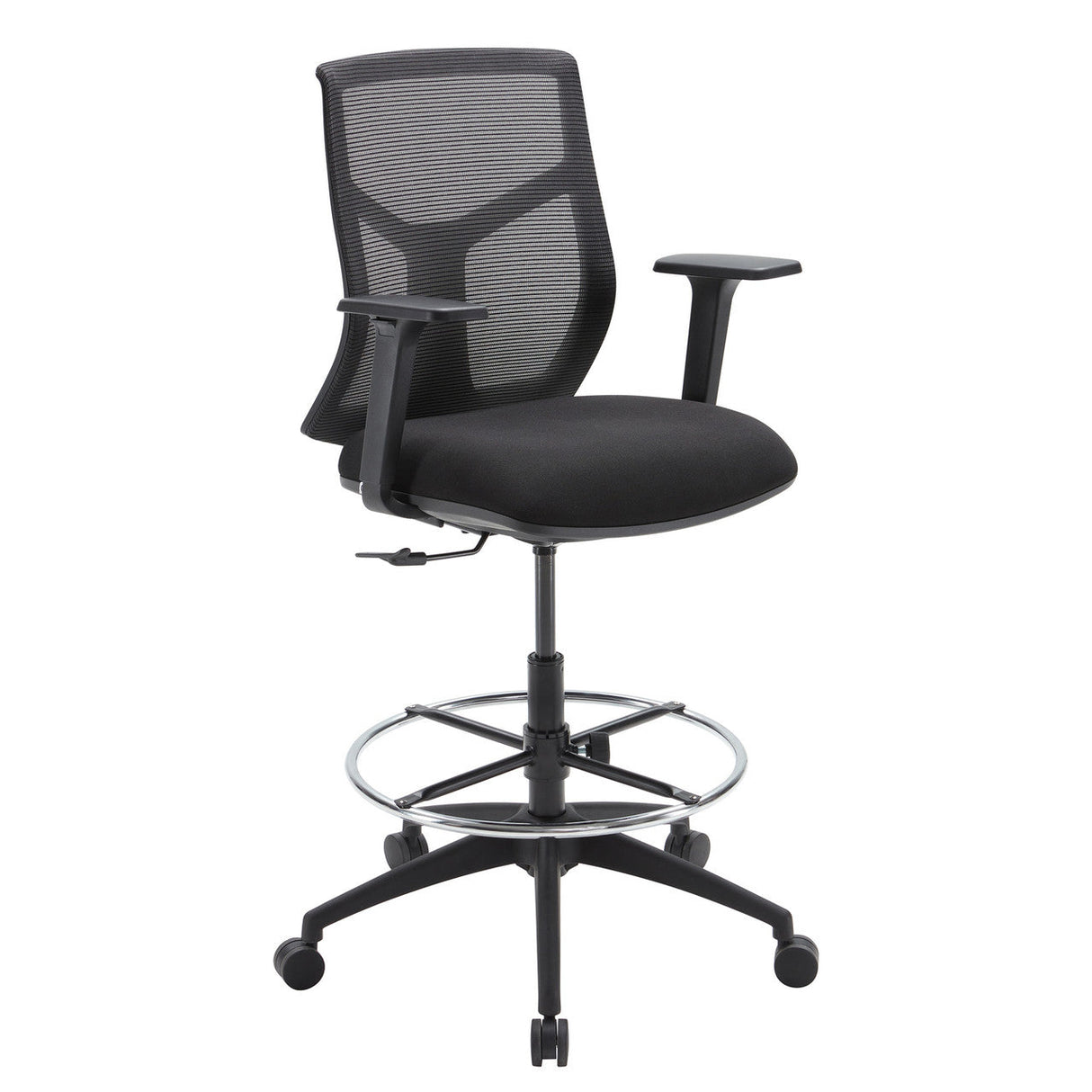 Starlight Mid Back Stool with Black Frame | OSST7007F