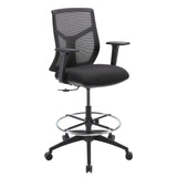 Starlight Mid Back Stool with Black Frame | OSST7007F