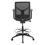 Starlight Mid Back Stool with Black Frame | OSST7007F