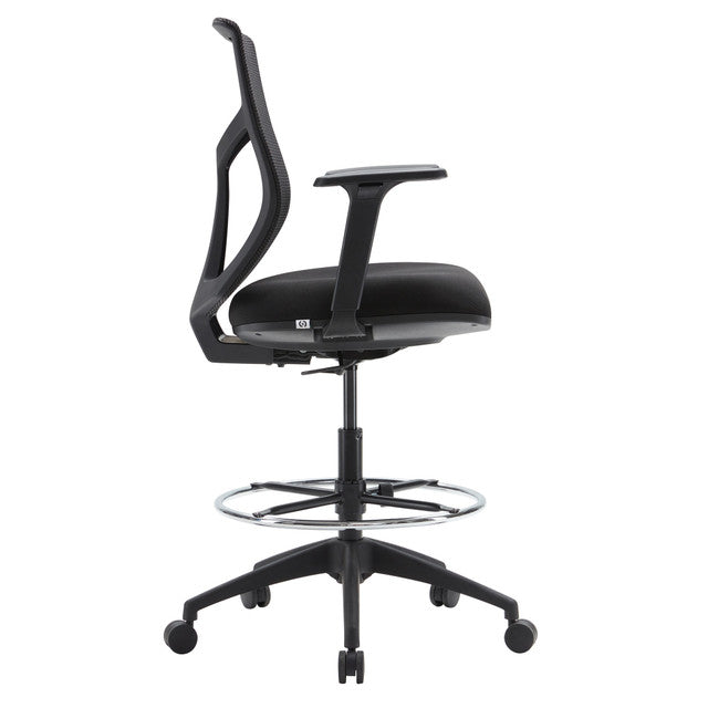 Starlight Mid Back Stool with Black Frame | OSST7007F