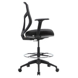 Starlight Mid Back Stool with Black Frame | OSST7007F