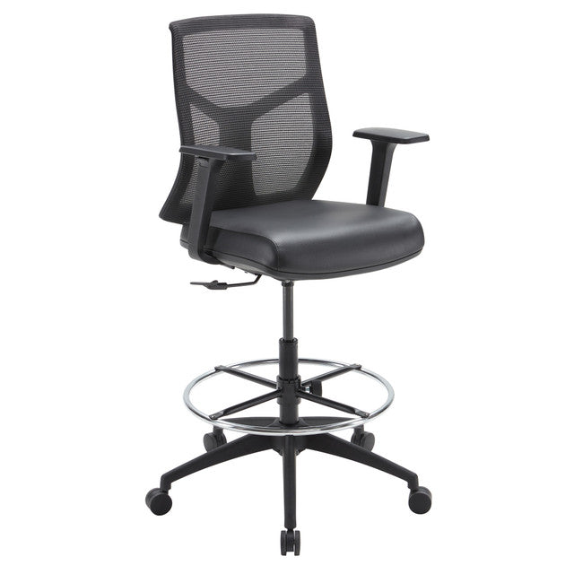 Starlight Mid Back Stool with Black Frame | OSST7007F