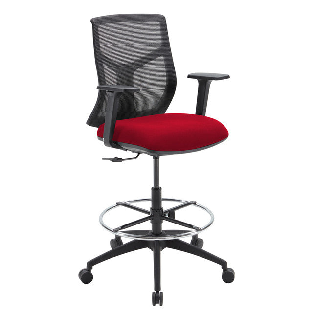 Starlight Mid Back Stool with Black Frame | OSST7007F