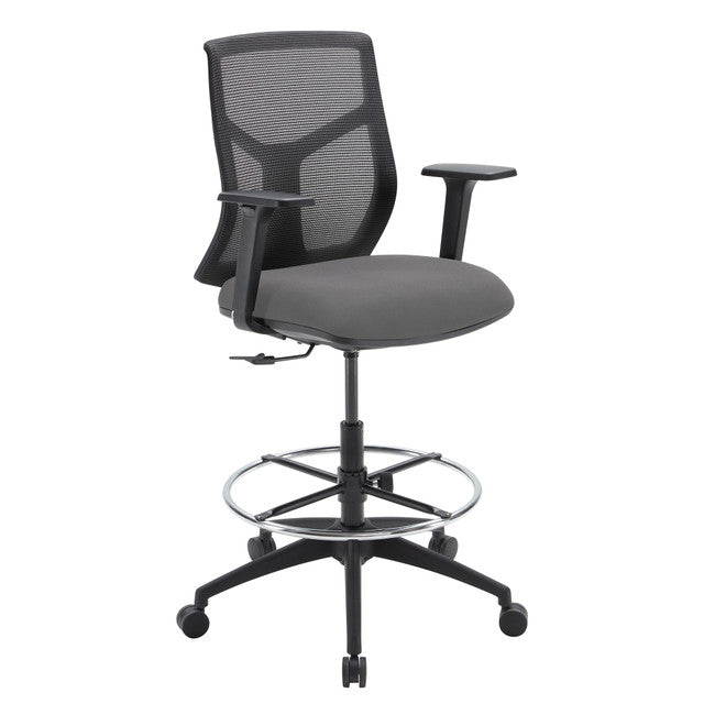 Starlight Mid Back Stool with Black Frame | OSST7007F