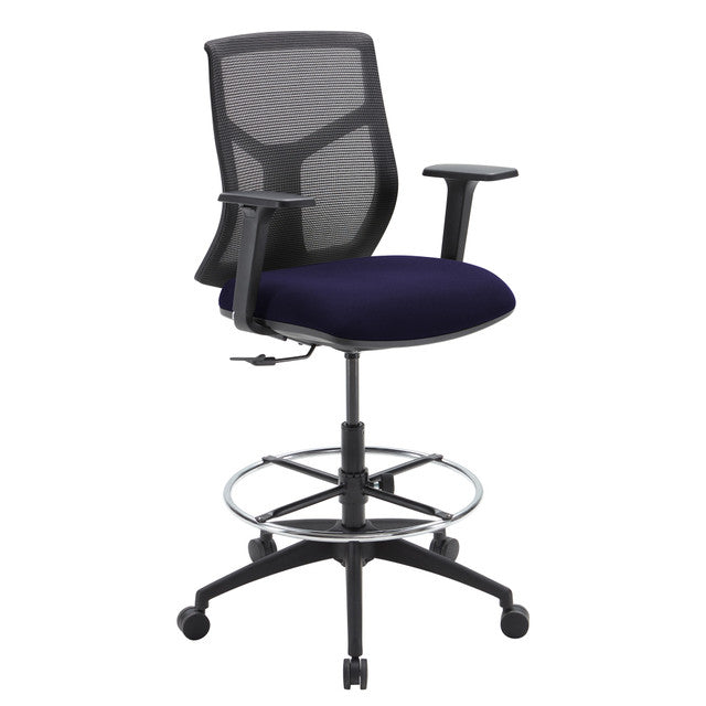 Starlight Mid Back Stool with Black Frame | OSST7007F