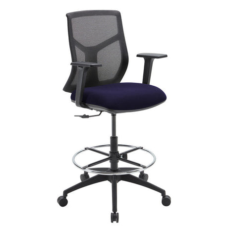 Starlight Mid Back Stool with Black Frame | OSST7007F