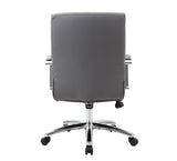 Studio Mid Back Upholstered Chair with Chrome Frame | 696V