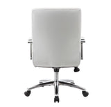 Studio Mid Back Upholstered Chair with Chrome Frame | 696V