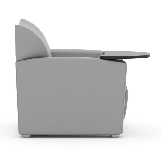 Tribeca Club Chair with Carbonized Finished Tablet Arm | 9681TA