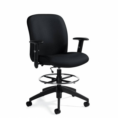 Truform Mid Back Height Adjustable Stool with Arms | 5458-6