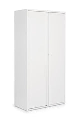 9300 Series Two Door Storage Cabinet - One Fixed Shelf, Three Adjustable Shelves, Looped Full Pull | 9336P-S72L-DWT