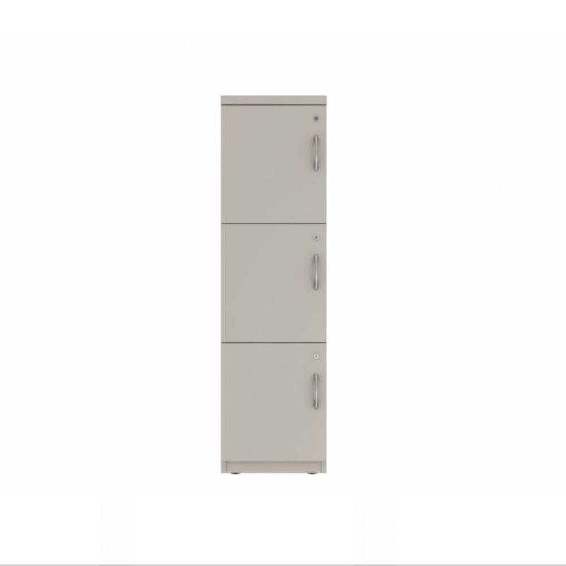 Prime™ 53.6"H Single Column Locker, Three Rows, 15"W x 18"D, Flat Metal Doors - Left Opening | GUTSS354S15LM