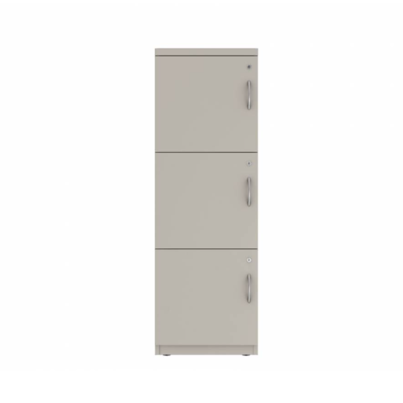 Prime™ 53.6"H Single Column Locker, Three Rows, 18"W x 18"D, Flat Metal Doors - Left Opening |  GUTSS354S18LM