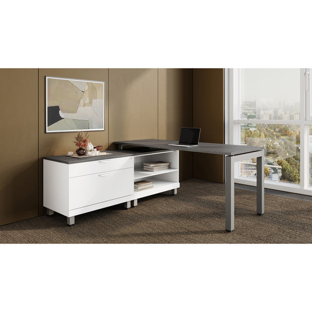 Variant L Shape Office Desk with 2 Drawer Personal Cabinet | OSTYP217