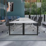 Veneto Executive Mid Back Chair with Polished Aluminum Frame | 301ML