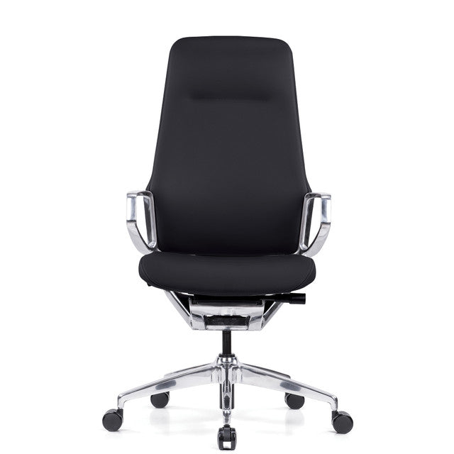 Veneto High Back Executive Chair with Polished Aluminum Frame | 300HL