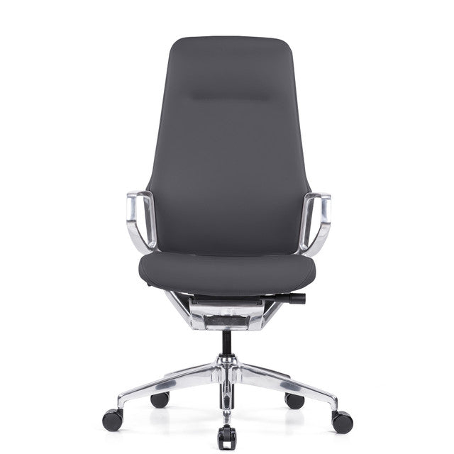 Veneto High Back Executive Chair with Polished Aluminum Frame | 300HL