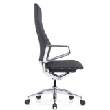 Veneto High Back Executive Chair with Polished Aluminum Frame | 300HL