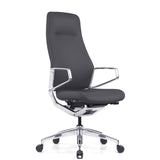 Veneto High Back Executive Chair with Polished Aluminum Frame | 300HL
