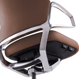 Veneto High Back Executive Chair with Polished Aluminum Frame | 300HL