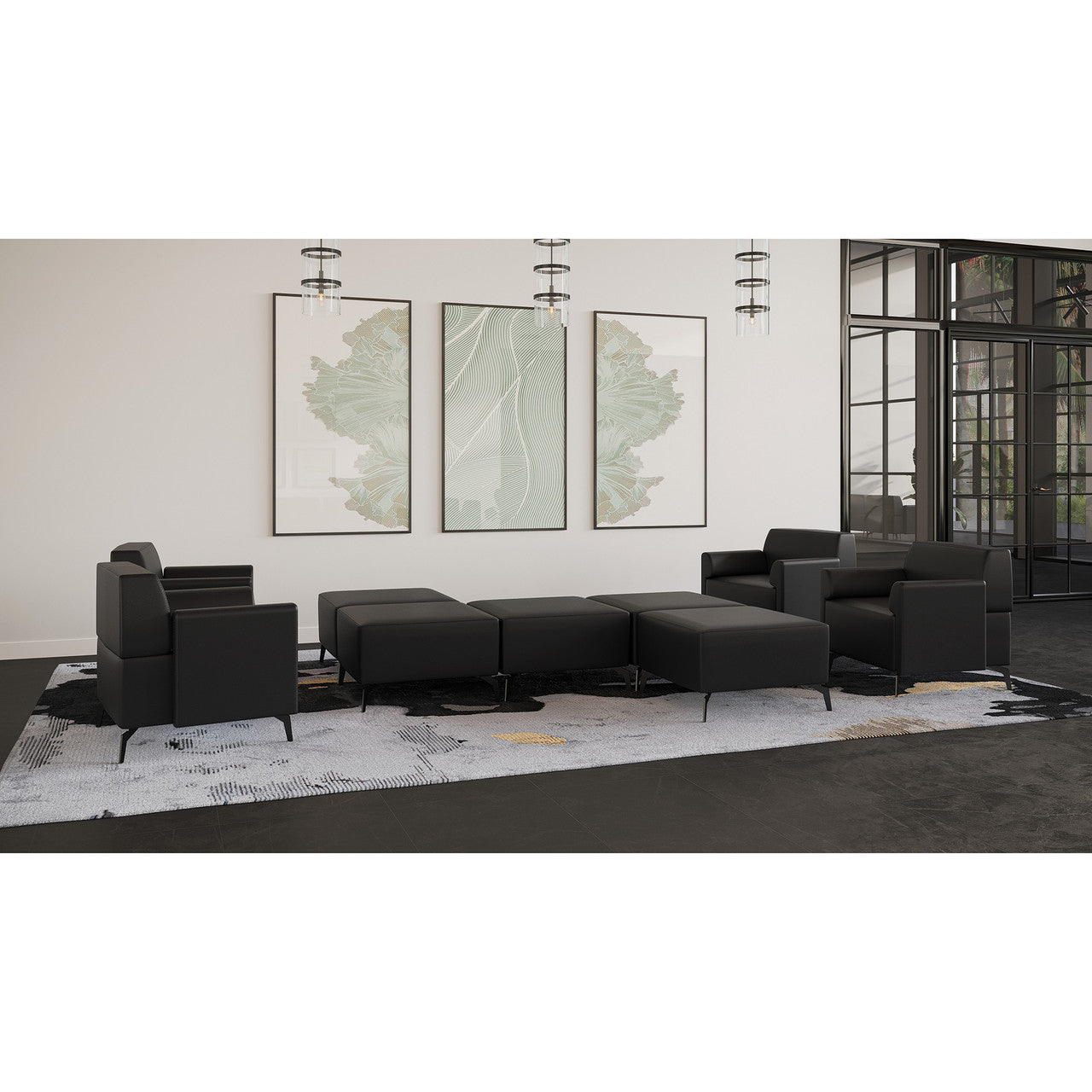 Saxon Modular Reception Seating Short Left Arm | OSRL3015L