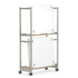 Collaborative Spaces™ 48"W Removable Whiteboard Cart | SCCRW1848